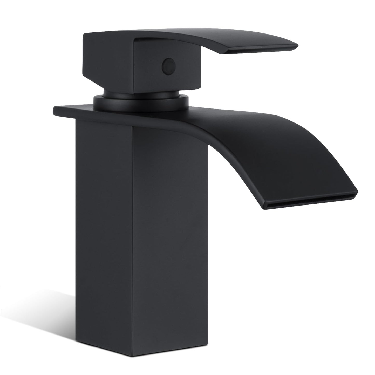 ACA International WELS Basin Mixer Tap Bathroom Square Waterfall Tap Faucet Laundry Vanity Sink Tap Faucet Brass(Chrome)