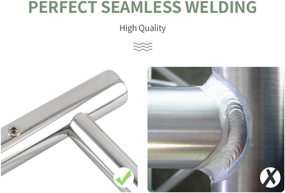Bathroom Heated Towel Rail 6 Bars Round Stainless Steel Electric Heated Towel Energy-Saving Heated Towel Rack Holder Wall Mounted 70W SAA Certificate (Chrome)