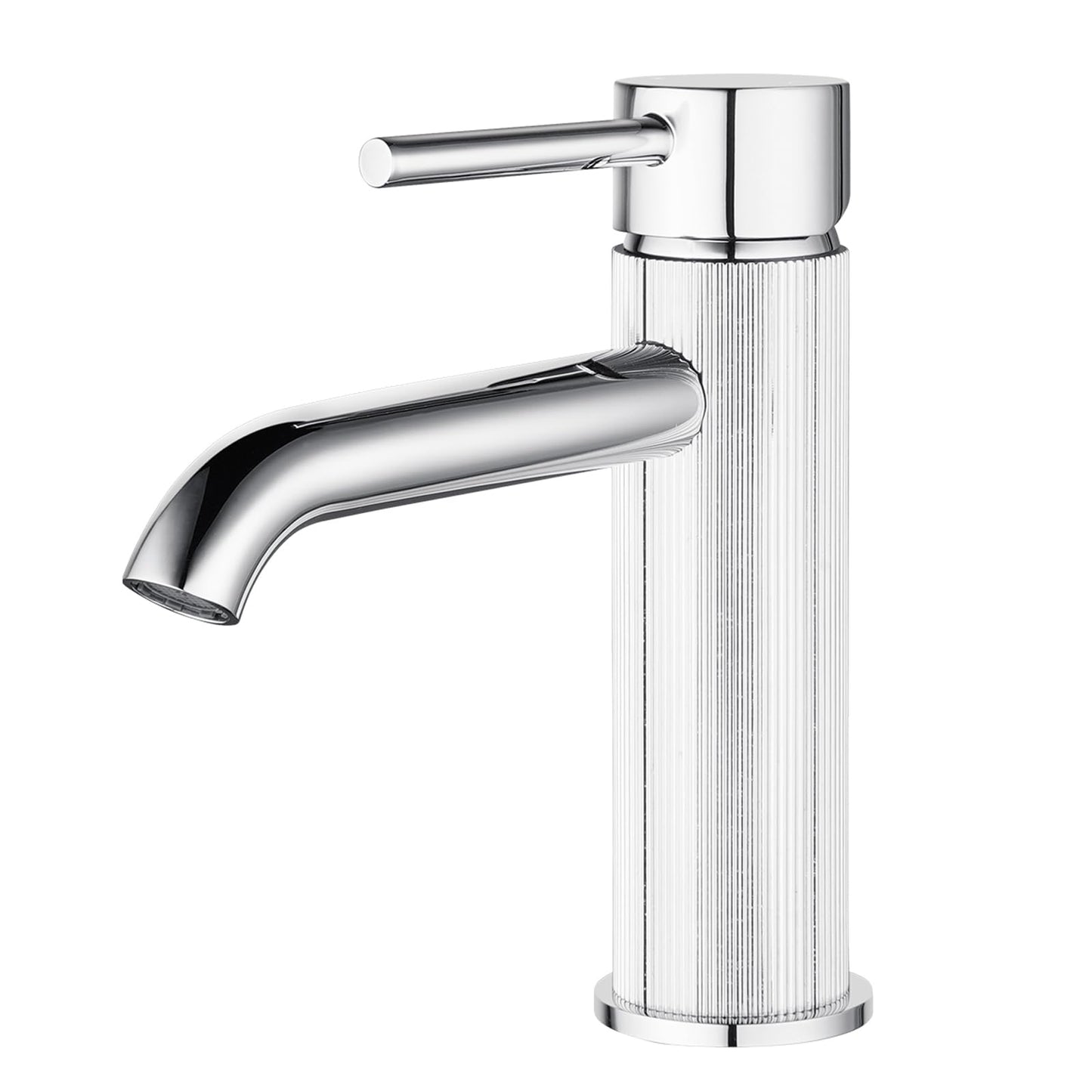 WELS Bathroom Tap, Bathroom Mixer tap Rounded Bathroon Sink Tap Basin Tap Vanity Tap Faucet Solid Brass Brushed Gold