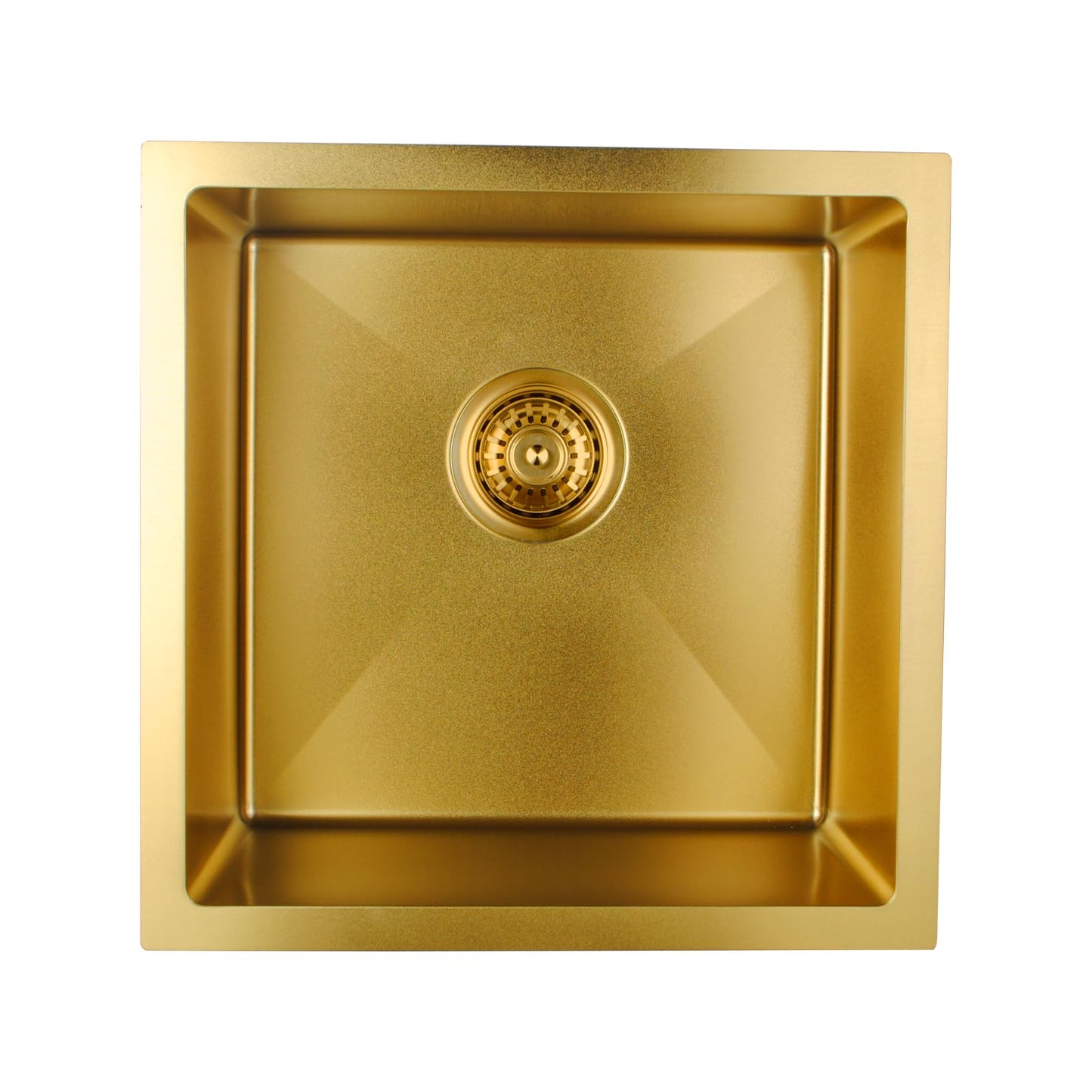 ACA International Brushed Gold Kitchen Sink Basin 304 Stainless Steel Under/Top/Flush Mount Double Bowl Sinks (680x400x225mm Satin Brush)