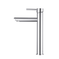 ACA International Tall Bathroom Tap Basin Mixer Tap Round Bathroom Sink Tap Faucet Solid Brass(Matt Black)