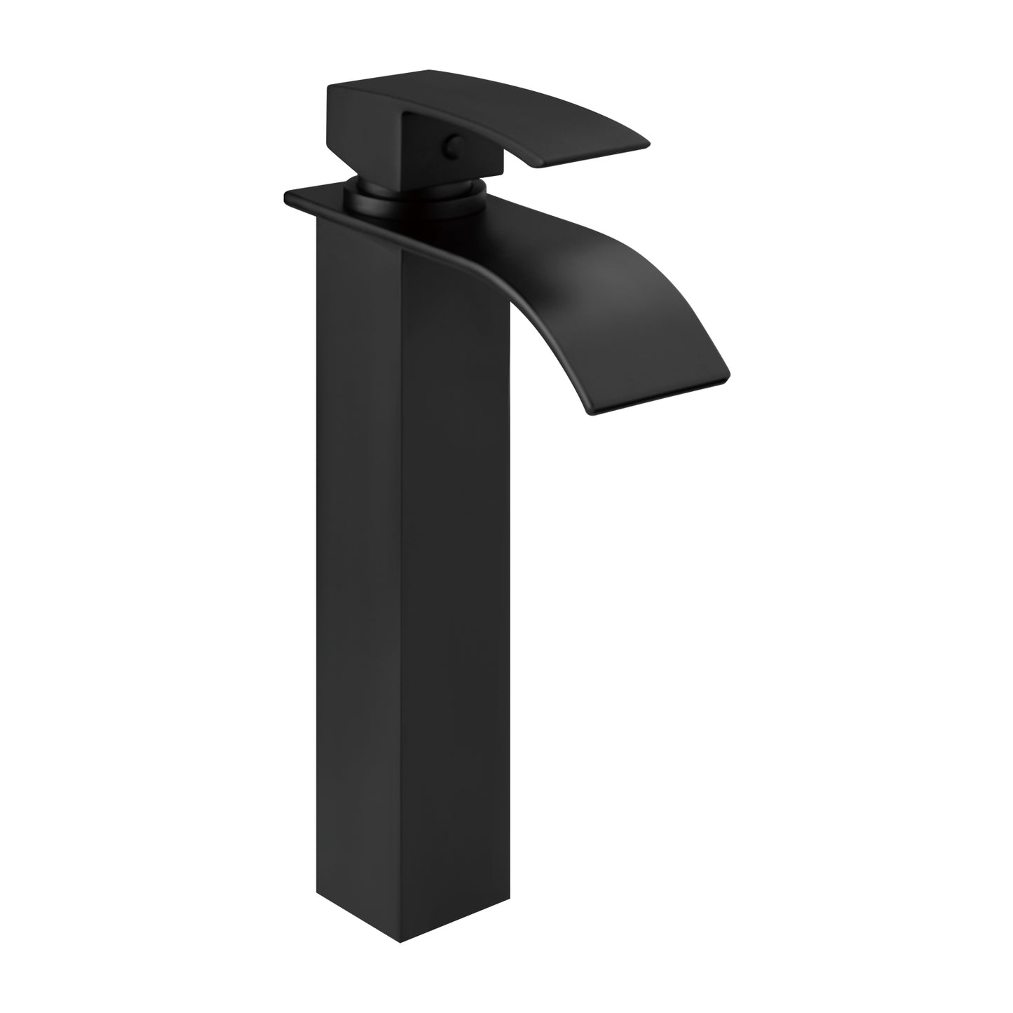 ACA International WELS Bathroom Basin Mixer Tap, Waterfall Tall Laundry Vanity Sink Taps Faucet Solid Brass(Matte Black)