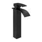 ACA International WELS Bathroom Basin Mixer Tap, Waterfall Tall Laundry Vanity Sink Taps Faucet Solid Brass(Matte Black)