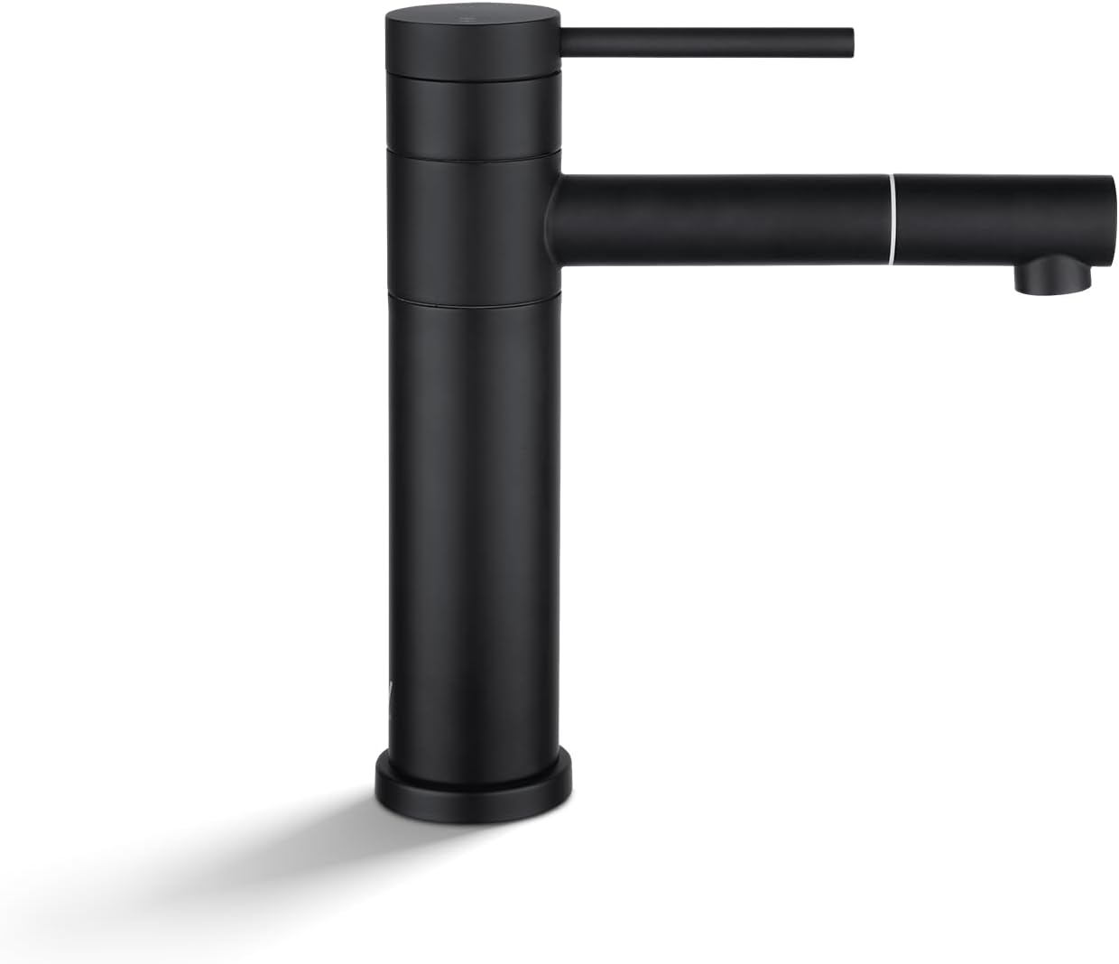ACA International WELS Bathroom Basin Mixer Tap Round Classic Laundry Vanity Sink Taps (Black)