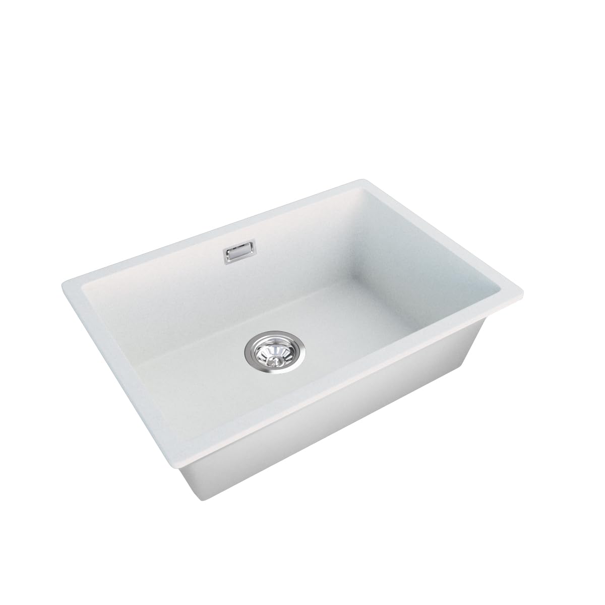 ACA International Granite Double Bowl Kitchen Sink 710x450mm (Granite Black 422x422x203mm)