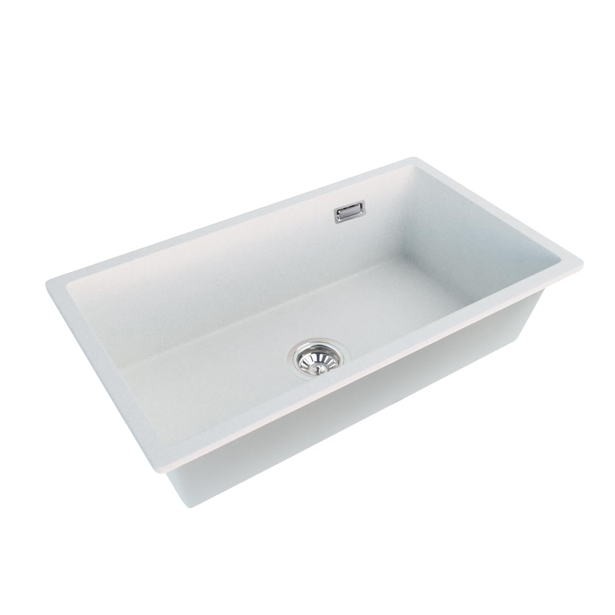 ACA International Granite Double Bowl Kitchen Sink 710x450mm (Granite Black 422x422x203mm)