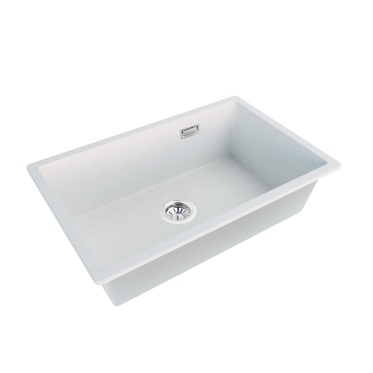 ACA International Granite Double Bowl Kitchen Sink 710x450mm (Granite Black 422x422x203mm)