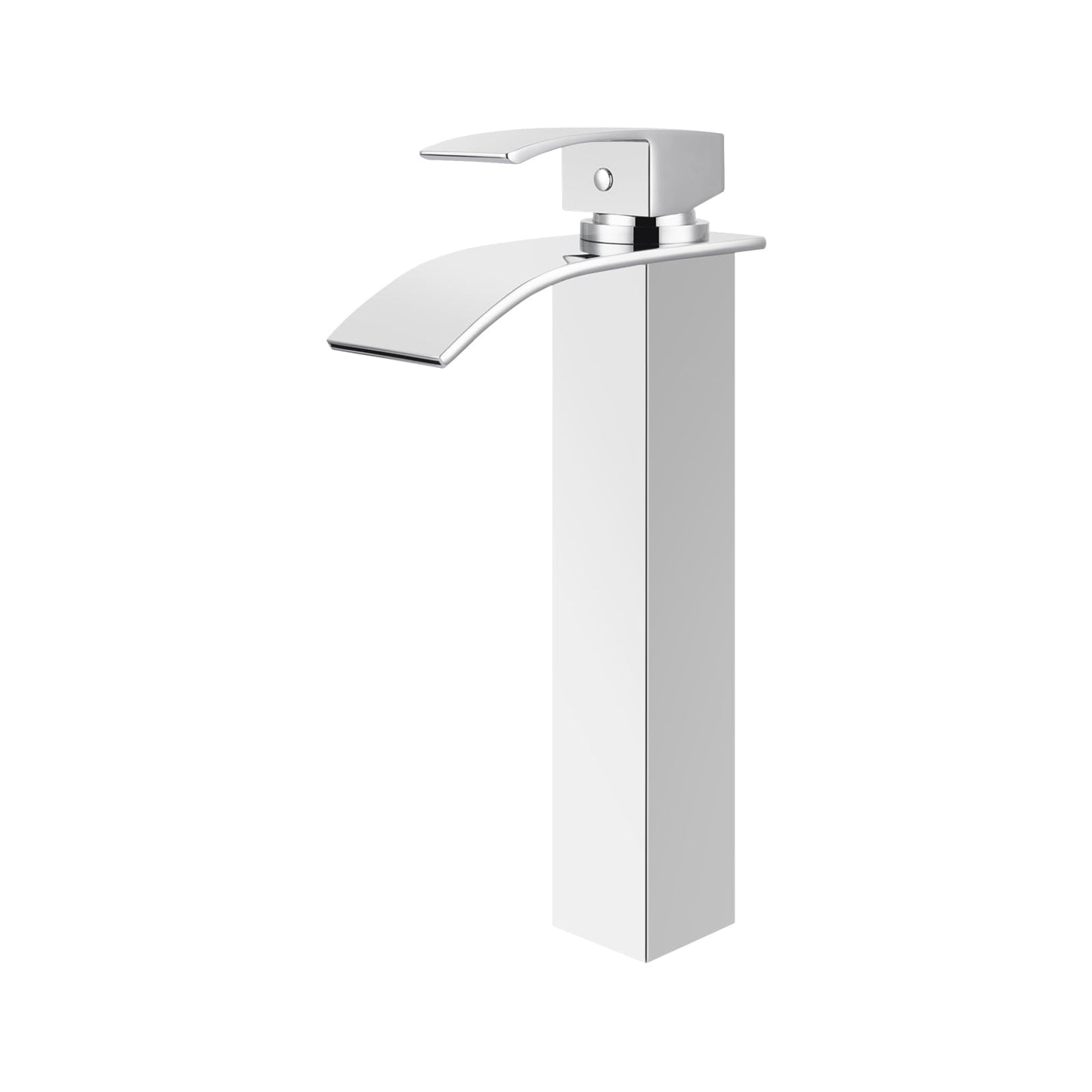 ACA International WELS Bathroom Basin Mixer Tap, Waterfall Tall Laundry Vanity Sink Taps Faucet Solid Brass(Matte Black)