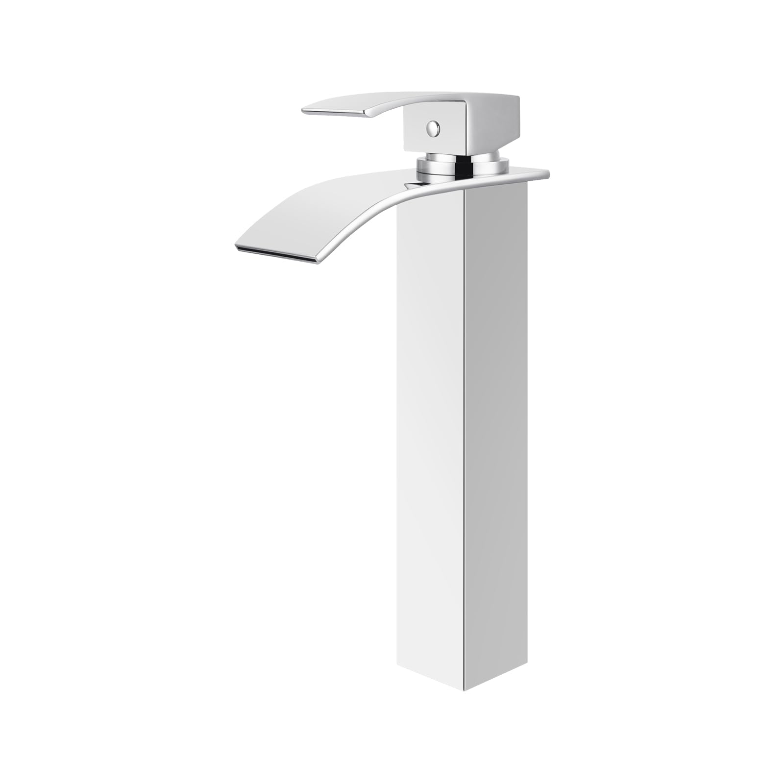 ACA International WELS Bathroom Basin Mixer Tap, Waterfall Tall Laundry Vanity Sink Taps Faucet Solid Brass(Matte Black)