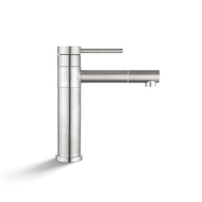 ACA International WELS Bathroom Basin Mixer Tap Round Classic Laundry Vanity Sink Taps (Black)