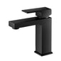 ACA International WELS Bathroom Basin Mixer Tap, Basin Faucet Tap Laundry Vanity Sink Faucet Hot-Cold Water Control Premium Solid Brass(Matte Black)