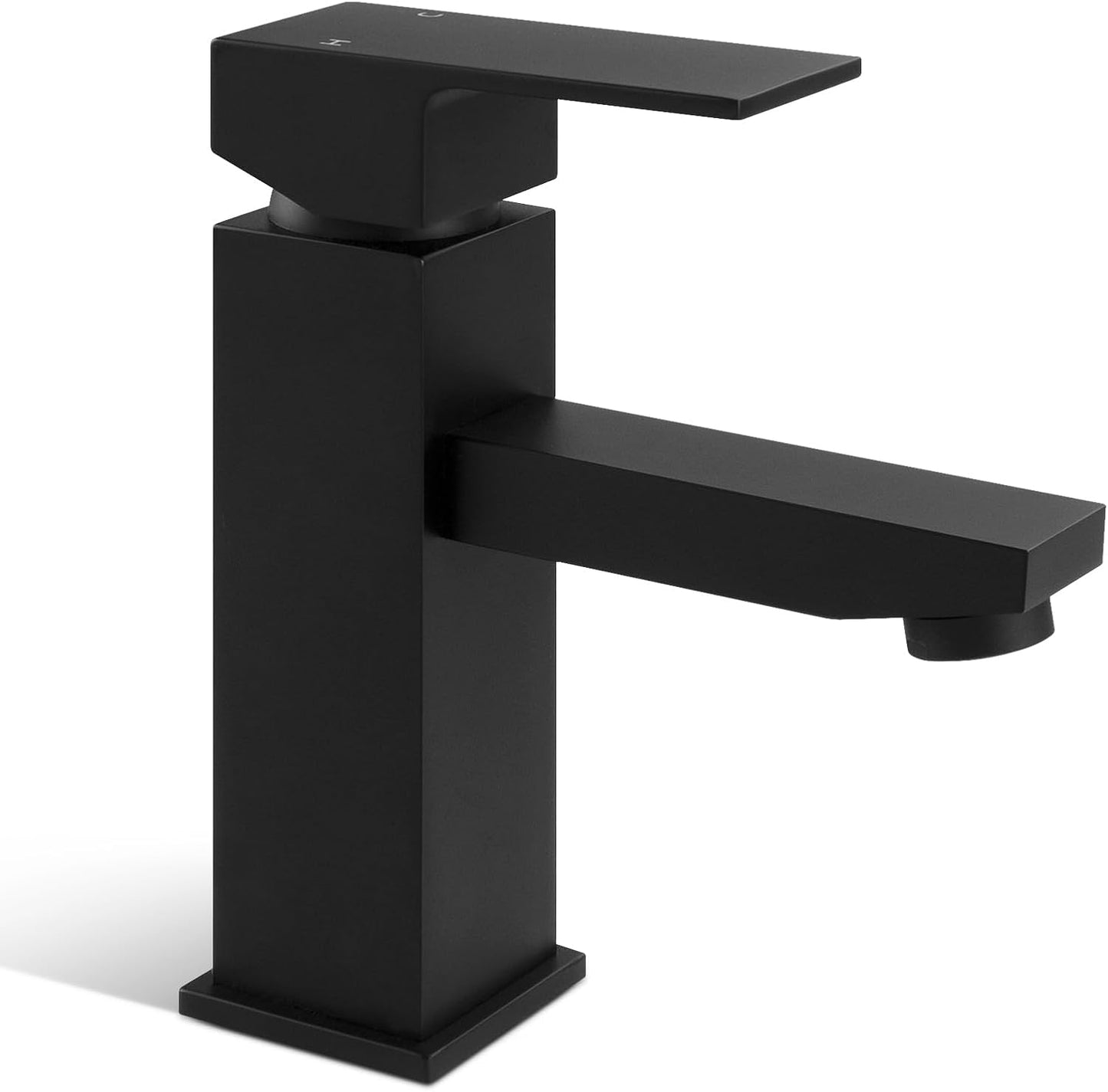ACA International WELS Bathroom Basin Mixer Tap, Basin Faucet Tap Laundry Vanity Sink Faucet Hot-Cold Water Control Premium Solid Brass(Matte Black)