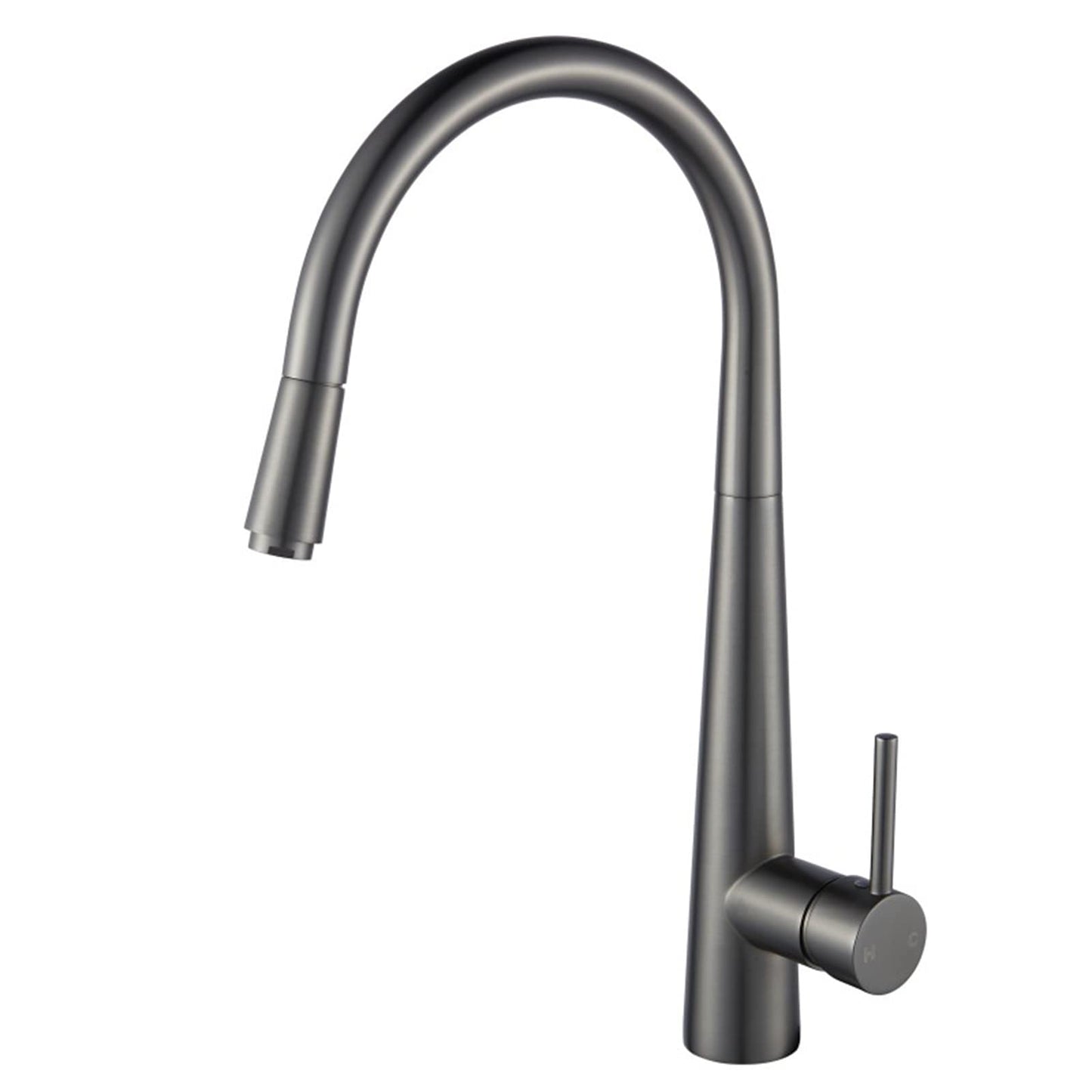 ACA International Kitchen Tap Pull Out Metal Spray Head Kitchen Mixer Tap, 360° Swivel Faucet Taps Kitchen Laundry Sink Tap Solid Brass WELS(Brushed Chrome)