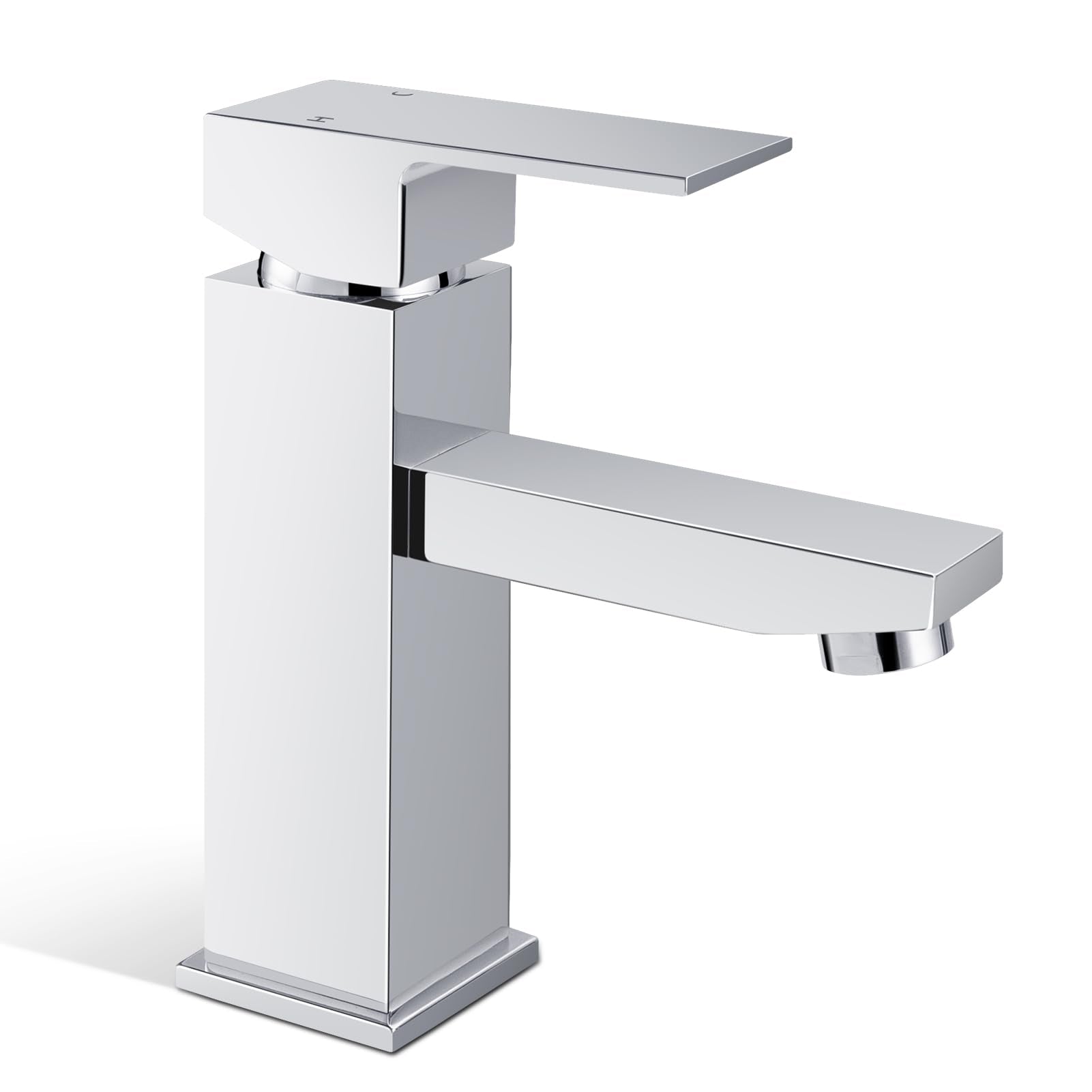 ACA International WELS Bathroom Basin Mixer Tap, Basin Faucet Tap Laundry Vanity Sink Faucet Hot-Cold Water Control Premium Solid Brass(Matte Black)