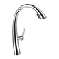 ACA International WELS Kitchen Mixer Tap High-Arc Kitchen Tap 2-Mode Spray Pull Out Kitchen Sink Taps Solid Brass (Brushed Gold)