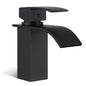 ACA International WELS Basin Mixer Tap Bathroom Square Waterfall Tap Faucet Laundry Vanity Sink Tap Faucet Brass(Chrome)