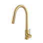 ACA International WELS Pull Out Kitchen Tap with Brass Spray Head, High Arc Gooseneck 360° Swivel Kitchen Mixer Tap Laundry Bar Faucet Taps(Chrome)