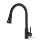 ACA International WELS Kitchen Mixer Tap 2-Mode Spray Pull Out Spout Kitchen Laundry Sink Bar Faucet Tap Basin Mixer Brass Faucet Kitchen Tap(Matt Black)