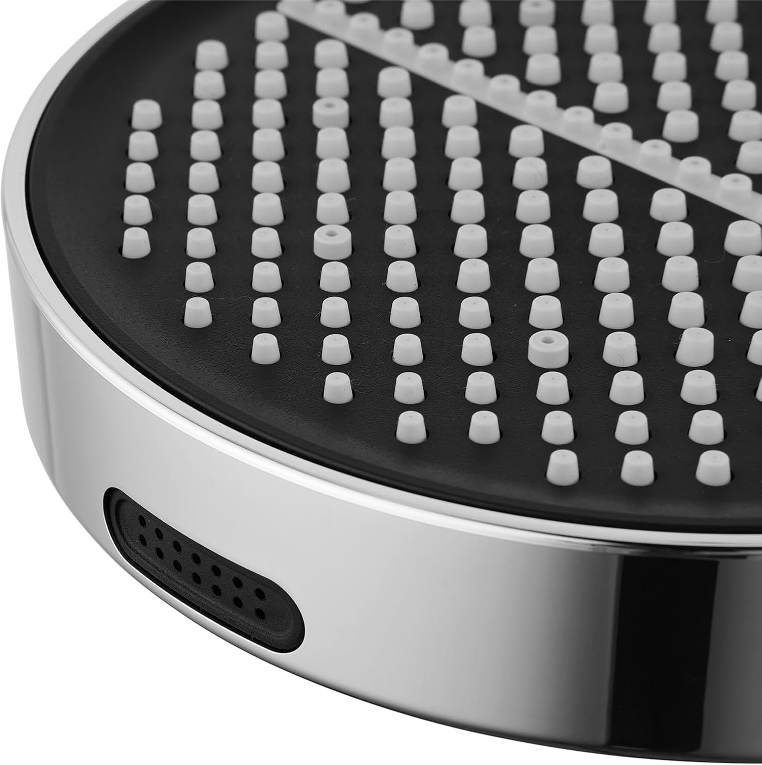 ACA International 4 Functions Handheld Shower Head, Round 6-Inch Handheld Showerheads with Fliter, Rain Massage Mist Power Wash Spary Shower for Bathroom, WELS Approved (Chrome)