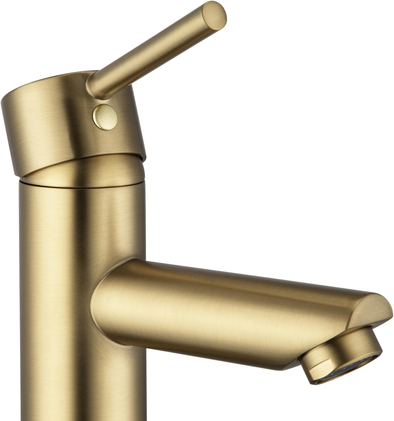 ACA International WELS Bathroom Tap, Bathroom Basin Mixer Tap Vanity Sink Basin Tap Faucet(Brushed Yellow Gold)