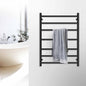 Bathroom Heated Towel Rail 6 Bars Round Stainless Steel Electric Heated Towel Energy-Saving Heated Towel Rack Holder Wall Mounted 70W SAA Certificate (Chrome)