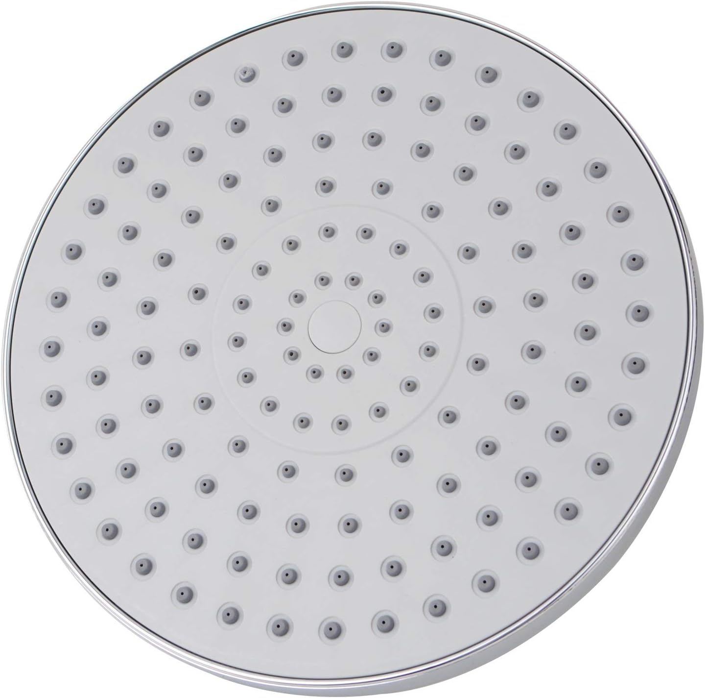 ACA International WELS Luxury Rain Shower Head High Pressure Adjustable 8 Inch Round Rainfall Shower Overhead ABS Plastic (Chrome)