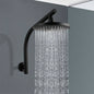 ACA International 8'' High Pressure Round Rain Shower Head Set Wall Mounted Shower Head Gooseneck Shower Arm Set Bathroom 304 Stainless Steel WELS (Polished Chrome)