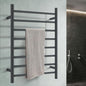 ACA International Wall Mounted Electric Heated Towel Rack SAA Towel Warmer Aluminium Heated Towel Rail Bathroom Towel Clothes Dryer Holder IP55 6 Rungs Round (Gold)