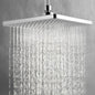 ACA International WELS Luxury Rain Shower Head High Pressure Adjustable 8 Inch Round Rainfall Shower Overhead ABS Plastic (Chrome)