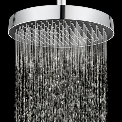 ACA International 13'' Luxury Overhead Rain Large Shower Head 325mm Round Adjustable Rainfall Shower Head WELS Approved (Chrome)