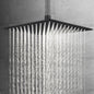 ACA International 12'' Rain High Pressure Shower Head Square Stainless Steel Large Rainfall Overhead 300mm Metal Ultra Thin WELS (Chrome)