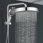 ACA International 13" Rain Shower Head 2 in 1 Round Shower Head Set Wall Mounted Shower Set 4-Mode Handheld Spary Bathroom WELS Approved (Chrome)