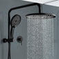 ACA International 10'' Rain Shower Head Set, Round 255mm Large Shower Head with 2 in 1 Shower Arm Rail and 3-Mode Handheld Spray, Bathroom Shower Set WELS Approved (Chrome)