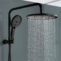 ACA International 10'' Rain Shower Head Set, Round 255mm Large Shower Head with 2 in 1 Shower Arm Rail and 3-Mode Handheld Spray, Bathroom Shower Set WELS Approved (Chrome)